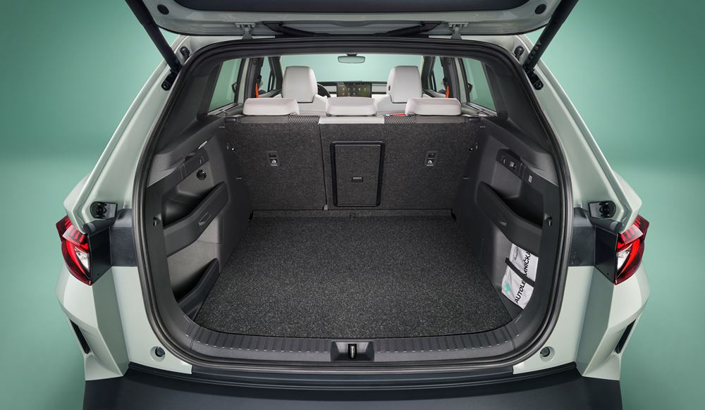 Le SUV compact électrique Skoda Elroq porte le langage de design Modern Solid de Skoda