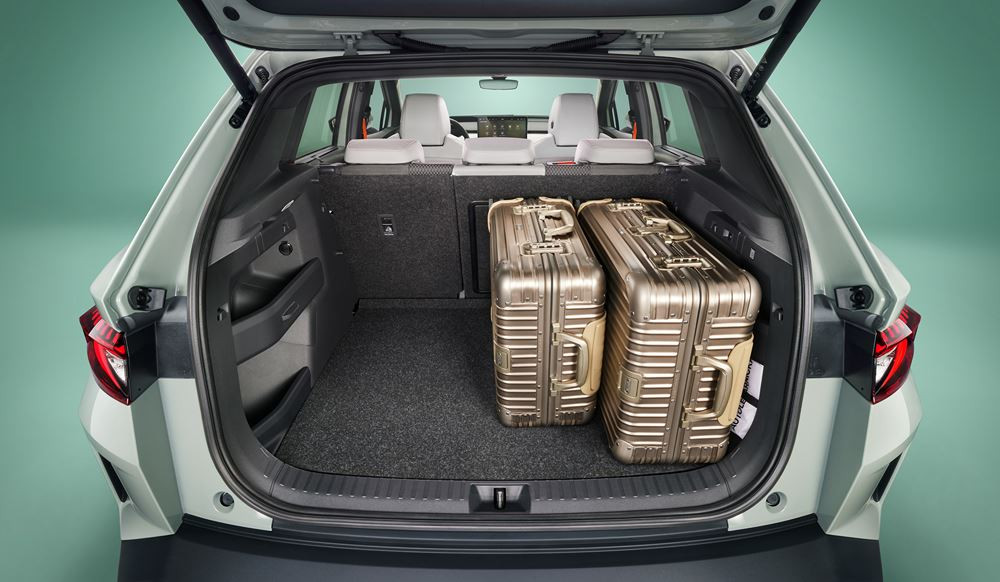 Le SUV compact électrique Skoda Elroq porte le langage de design Modern Solid de Skoda