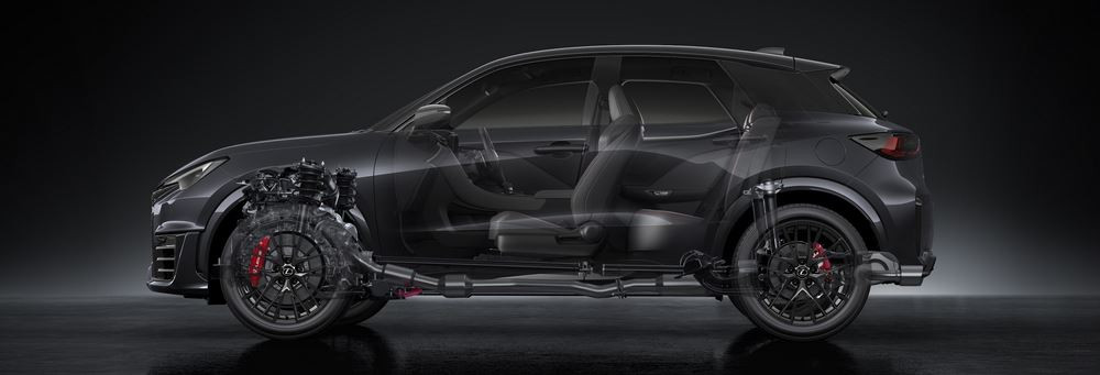 Le SUV urbain hautes performances Lexus LBX Morizo RR développe 304 ch
