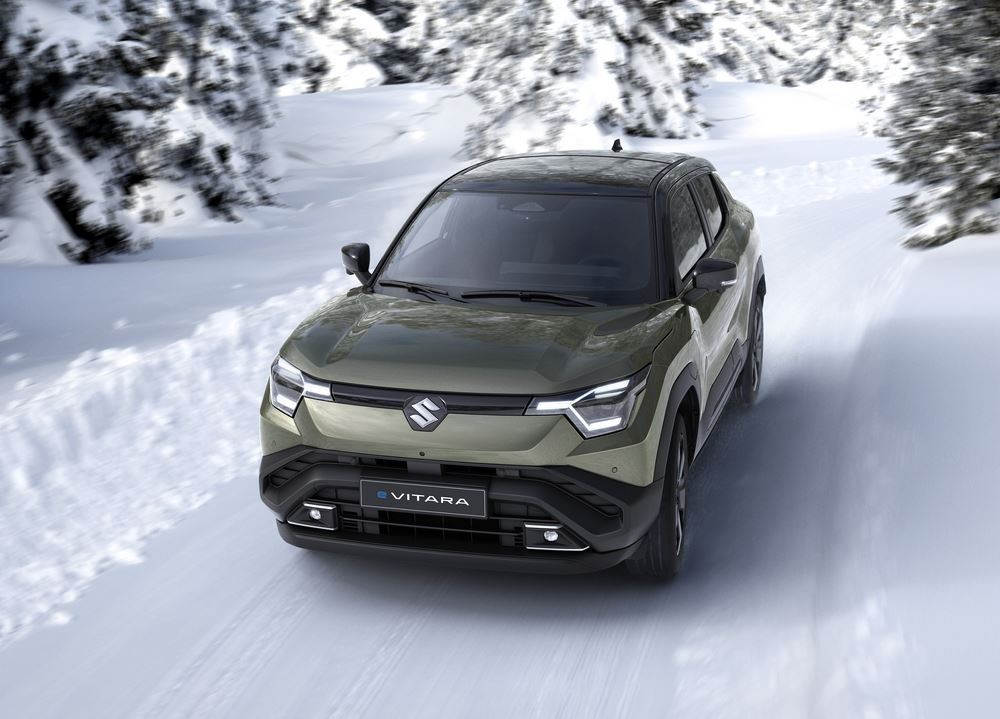 Le Suzuki e Vitara électrique affiche un design robuste moderne