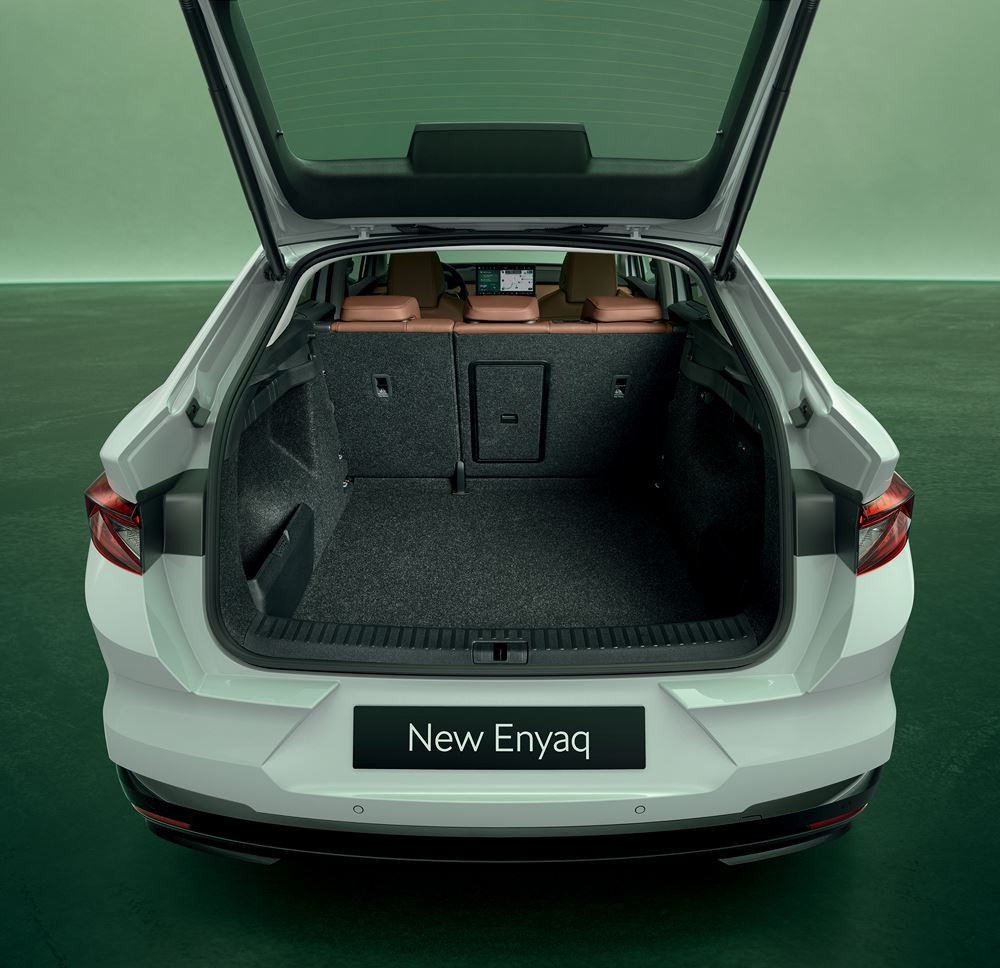 La Skoda Enyaq Coupé électrique restylée arbore la calandre Cristal Face 2.0