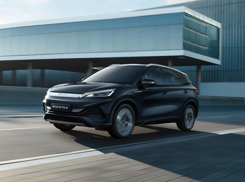 Le SUV compact électrique Byd Atto 3 présente des éléments de design inspirés des dragons