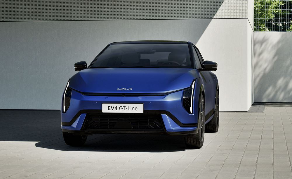 La berline Kia EV4 affiche un design avant-gardiste aérodynamique