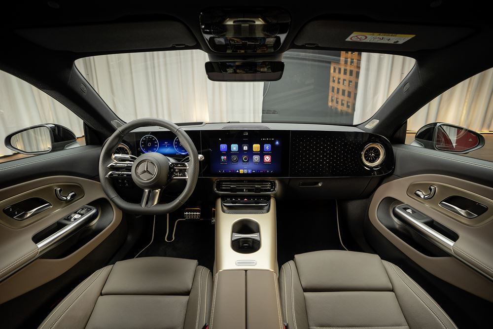 La Mercedes-Benz CLA hybride 48 volts roule en électrique lorsque moins de 20 kW sont nécessaires