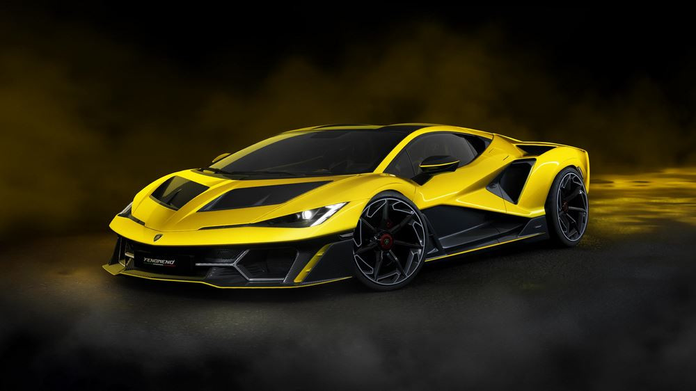 La supercar Lamborghini Fenomeno embarque un bloc V12 hybride développant 1080 ch