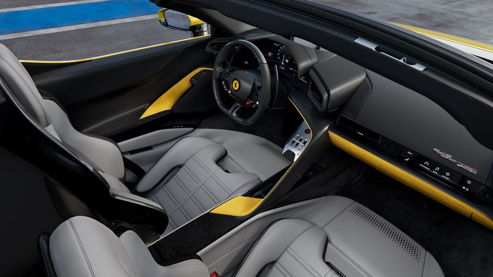 La Ferrari 849 Testarossa Spider hybride rechargeable à moteur V8 biturbo développe 1050 ch