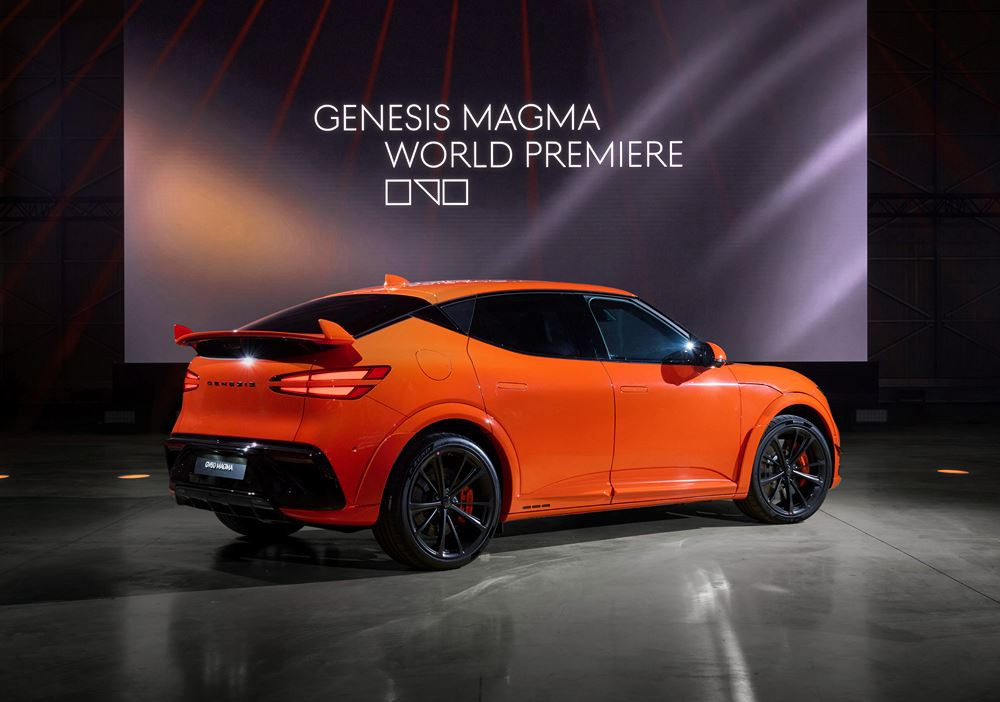 Le GV60 Magma est le premier modèle de série haute performance de la marque Genesis