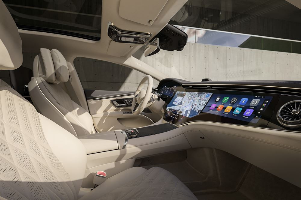 La berline de luxe électrique Mercedes-Benz EQS embarque une architecture électrique de nouvelle génération