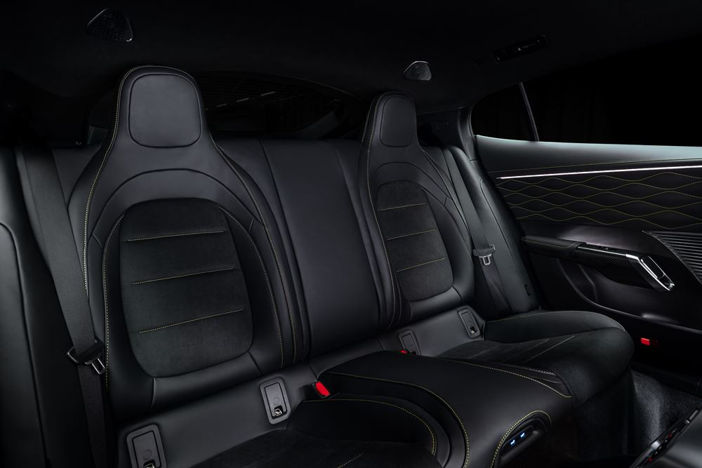 Le coupé 4 portes Mercedes-AMG GT délivre jusqu'à 1 169 ch de puissance maximale