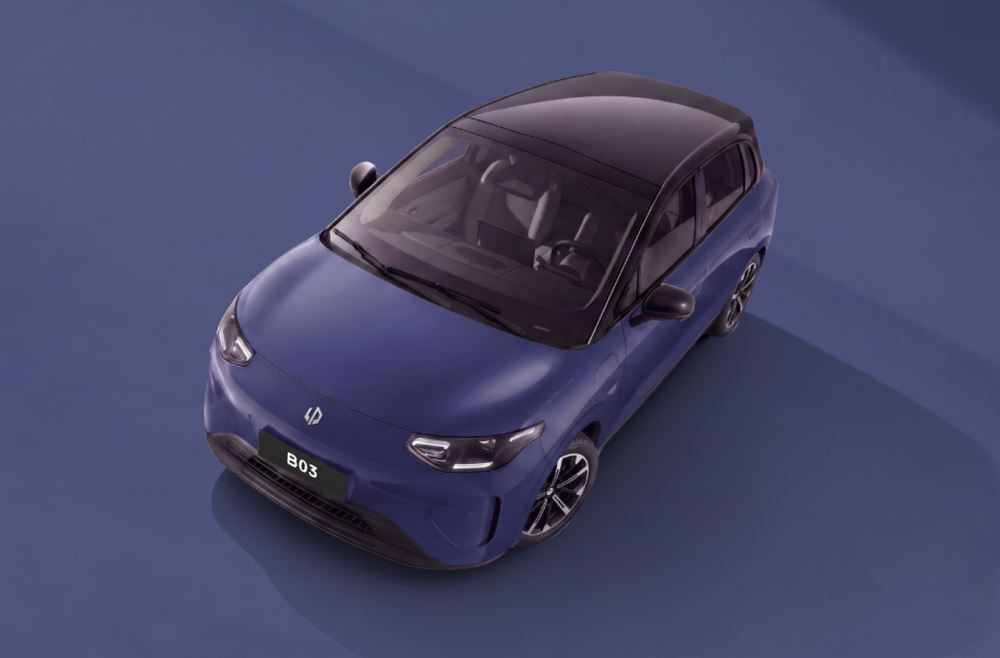 La berline polyvalente électrique Leapmotor B03 revendique jusqu'à 510 km d'autonomie en cycle chinois WLTC