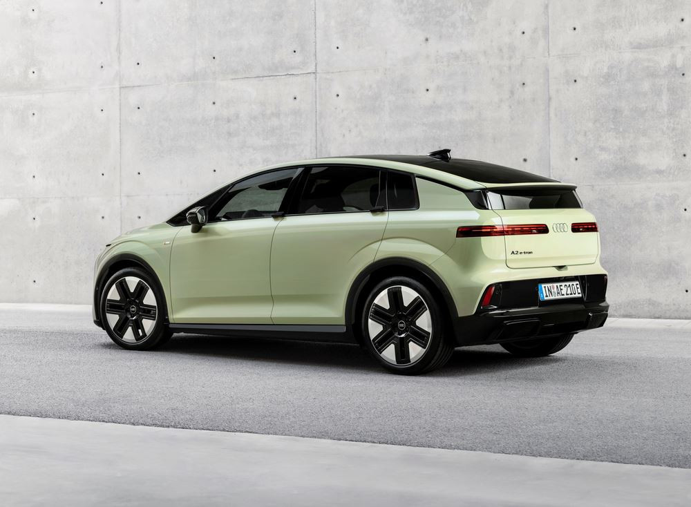 L'Audi A2 e-tron électrique permet d'atteindre jusqu'à 649 kilomètres d'autonomie WLTP