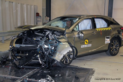 Le Lexus RX obtient cinq étoiles aux crash-tests Euro NCAP