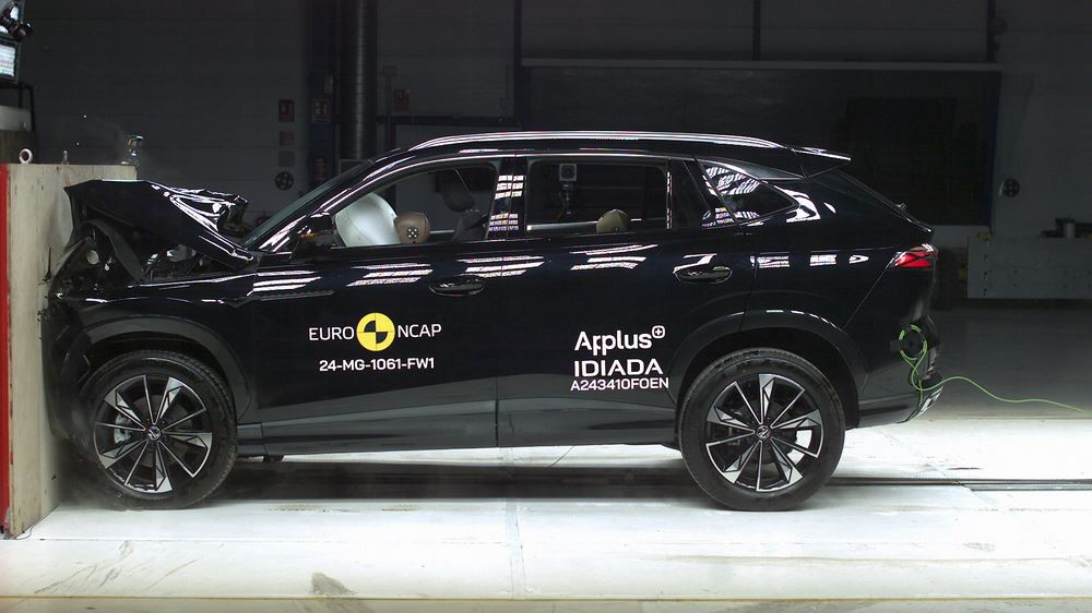 Le SUV de taille intermédiaire MG HS obtient cinq étoiles aux crash-tests Euro NCAP 2024