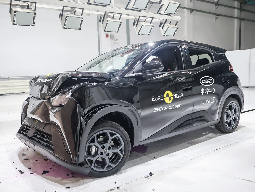 La petite citadine électrique Byd Dolphin Surf obtient cinq étoiles aux crash-tests Euro NCAP 2025