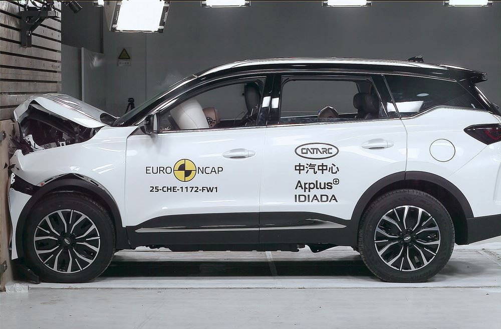 Le SUV compact Ebro s700 crédité de cinq étoiles aux crash-tests Euro NCAP 2025