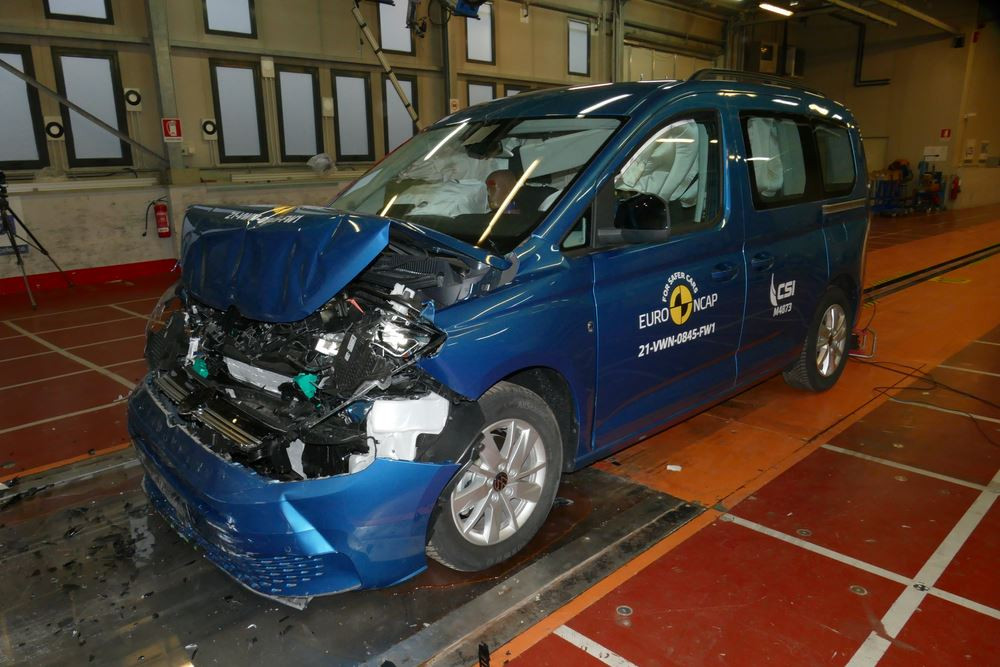 Le ludospace compact Volkswagen Caddy obtient quatre étoiles sur cinq étoiles aux crash-tests Euro NCAP 2025