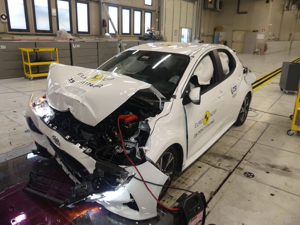 La Toyota Yaris obtient quatre étoiles sur cinq possibles aux crash-tests Euro NCAP 2025