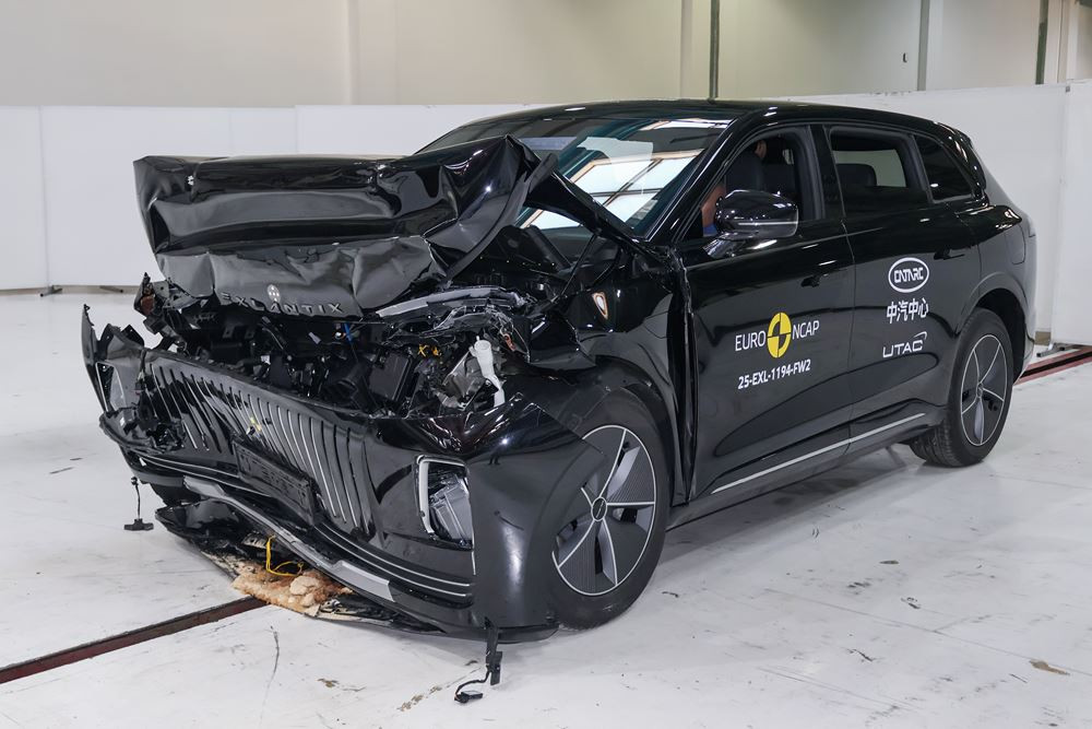 Le grand SUV Exlantix ET obtient cinq étoiles aux crash-tests Euro NCAP 2025