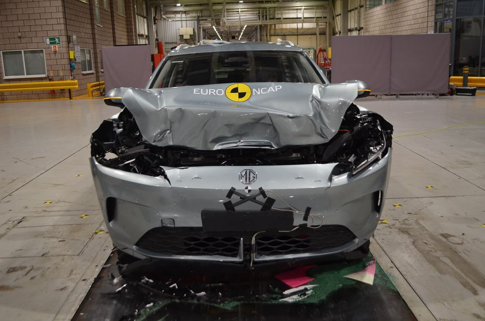 La MG MG4 électrique obtient cinq étoiles aux crash-tests Euro NCAP 2025