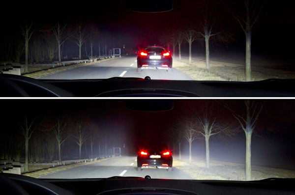 Opel teste un nouvel éclairage automobile non éblouissant à matrices de LED