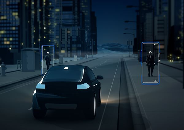 La détection des piétons avec freinage automatique Volvo devient opérationnel de nuit