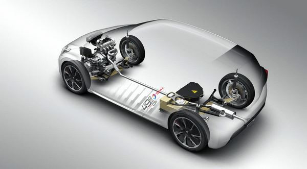Le démonstrateur 208 HYbrid FE affiche une consommation mixte de 1,9 litres aux 100 km