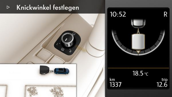 La fonction « Trailer Assist » de Volkswagen facilite les manœuvres avec une remorque