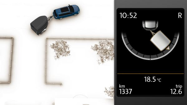 La fonction « Trailer Assist » de Volkswagen facilite les manœuvres avec une remorque