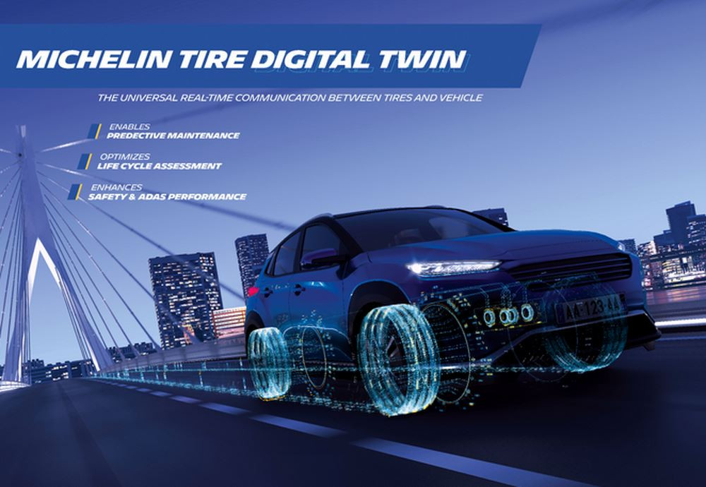 Le jumeau numérique universel Michelin est une réplique virtuelle dynamique du pneumatique
