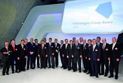 Volkswagen a remis le « Volkswagen Group Award 2009 » à ses 18 meilleurs fournisseurs