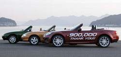 Le Mazda MX-5 établit un nouveau record du monde Guinness