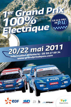 La première course de vitesse électrique urbaine se déroule à Pau
