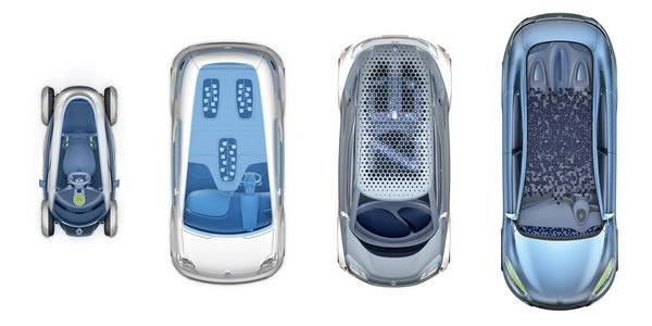 Quatre concepts-car électriques Renault présentés à Francfort