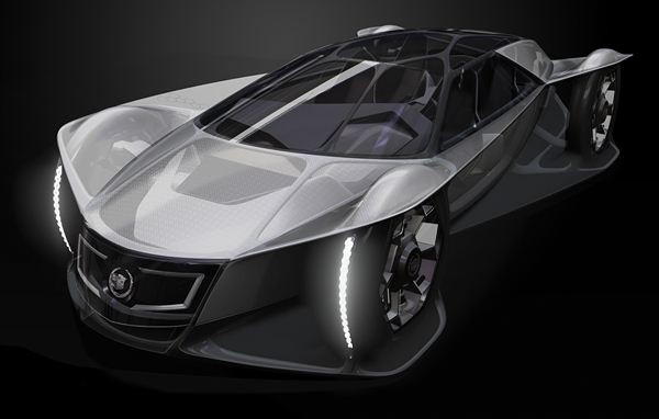 Les designers automobiles imaginent la voiture du futur au Los Angeles Auto Show
