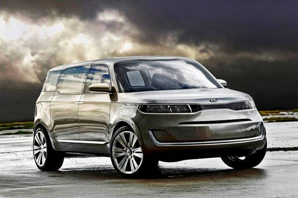 Kia présente un concept futuriste de grand monospace doté d'une porte papillon