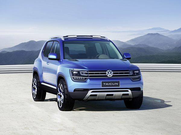 Un concept de petit SUV Volkswagen Taigun dévoilé au salon de Sao Paulo