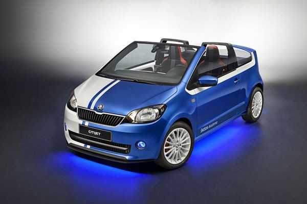 Un concept de cabriolet urbain deux places Skoda Citijet dérivé de la Citigo