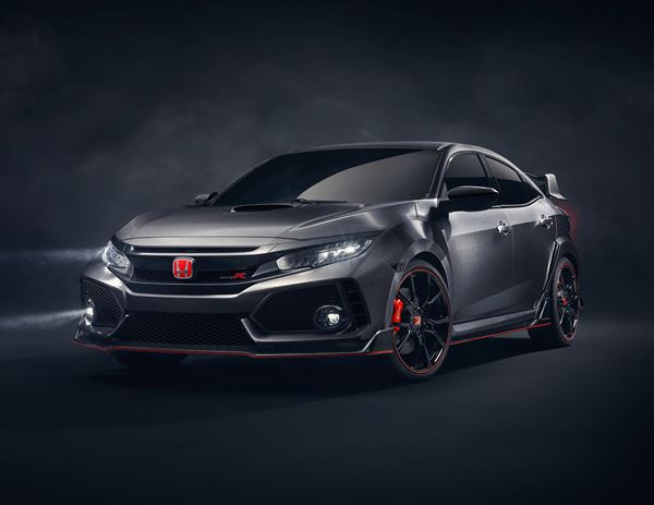 Le prototype Honda Civic Type R adopte un style de carrosserie musclé