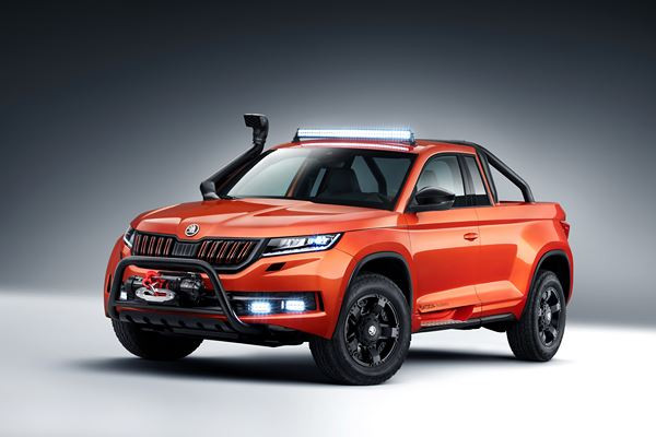 Le concept de pick-up Skoda Mountiaq décline du SUV Kodiaq