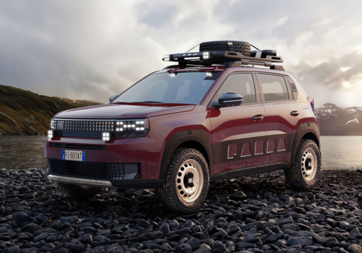 Le modèle concept Grande Panda 4x4 de Fiat est l'héritier direct de la Panda 4x4 des années 80