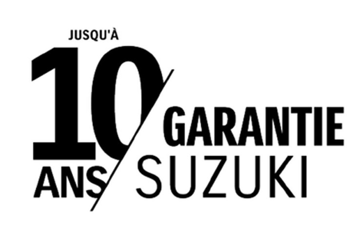 Suzuki propose une garantie pouvant atteindre 10 ans ou 200 000 km