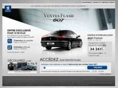Peugeot organise des ventes flash de la Peugeot 607 avec 24% de remise minimum