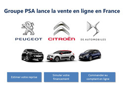 Le Groupe PSA se lance dans la vente en ligne de véhicules neufs en France