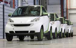 La production de la Smart Fortwo Electric Drive a commencé