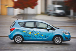 Opel teste un prototype de Meriva électrique à recharge bidirectionnelle