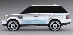 Land Rover présente un prototype de Range hybride diesel rechargeable