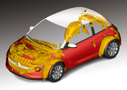 170 pièces de l’Opel Adam sont issues du recyclage pour économiser les matières premières
