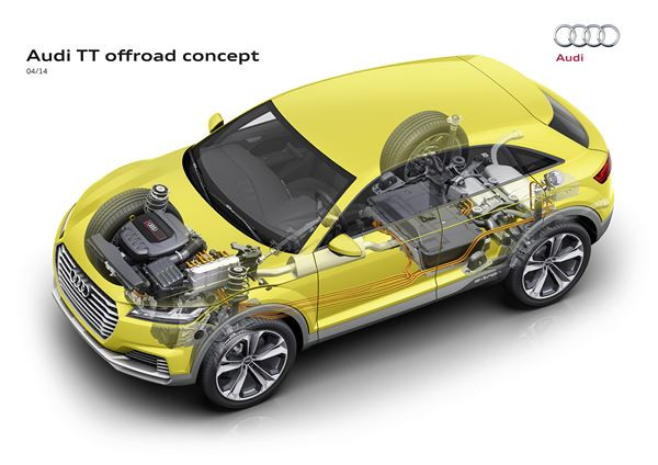 Un entraînement hybride rechargeable Audi avec deux moteurs électriques