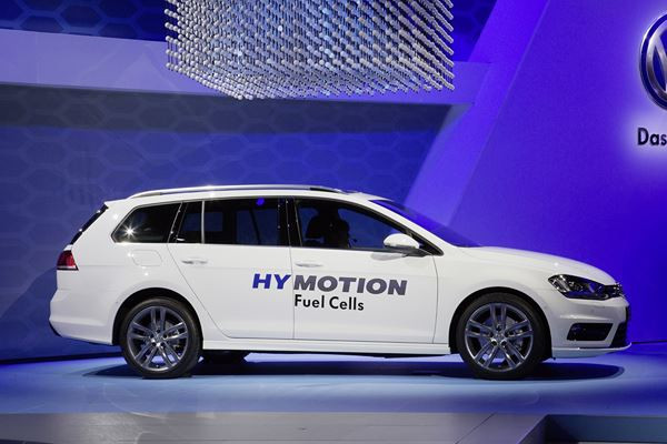 La Volkswagen Golf SW HyMotion avec pile à combustible à hydrogène en test