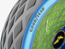 Le pneu concept Goodyear « Oxygene » contribue à améliorer la qualité de l’air en ville